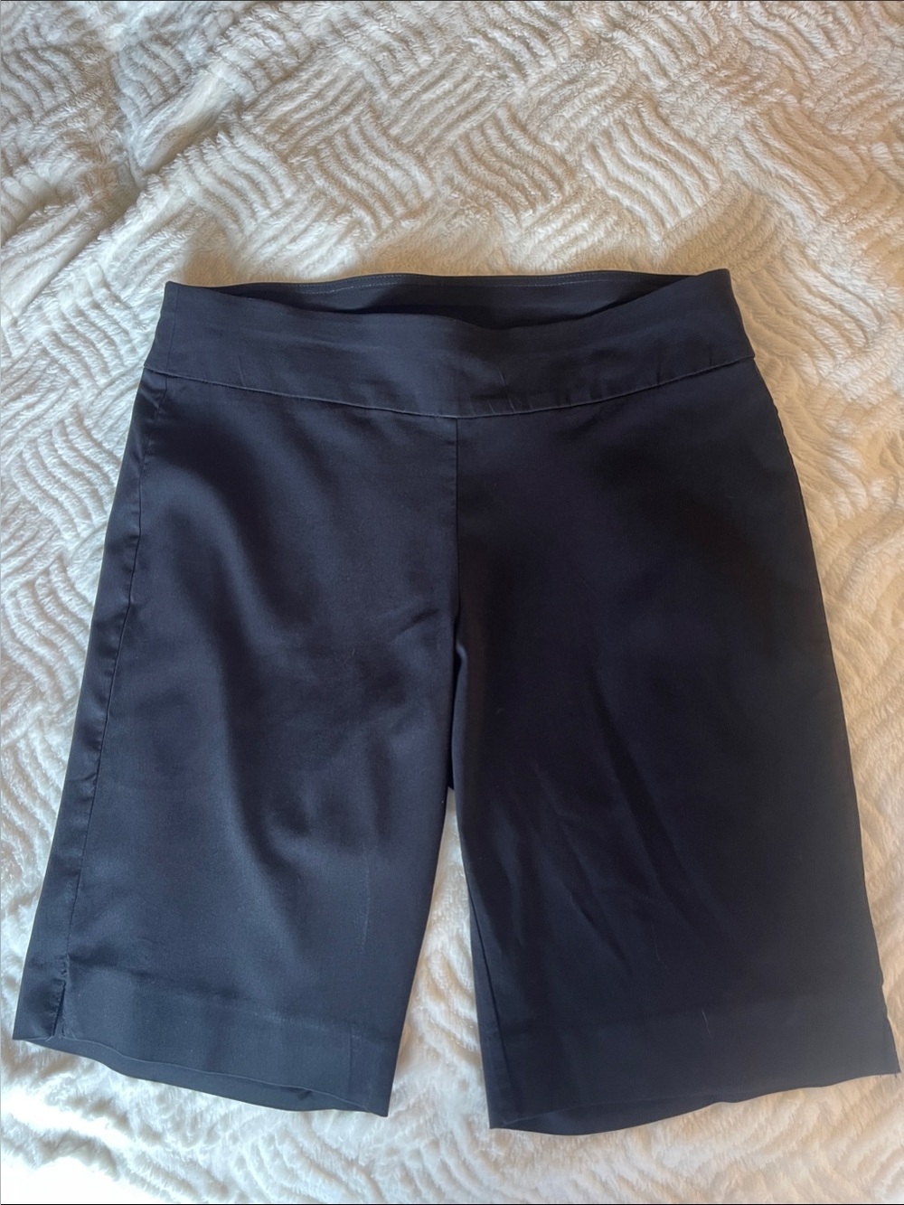 Ruby Rd. Black Mid-Length Bermuda Shorts